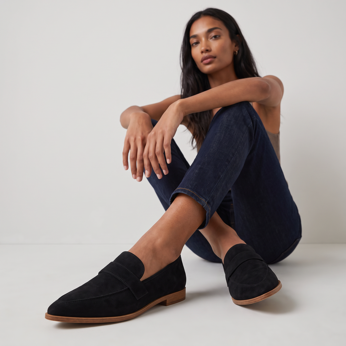 Melissa | Suede-Look Penny Loafers