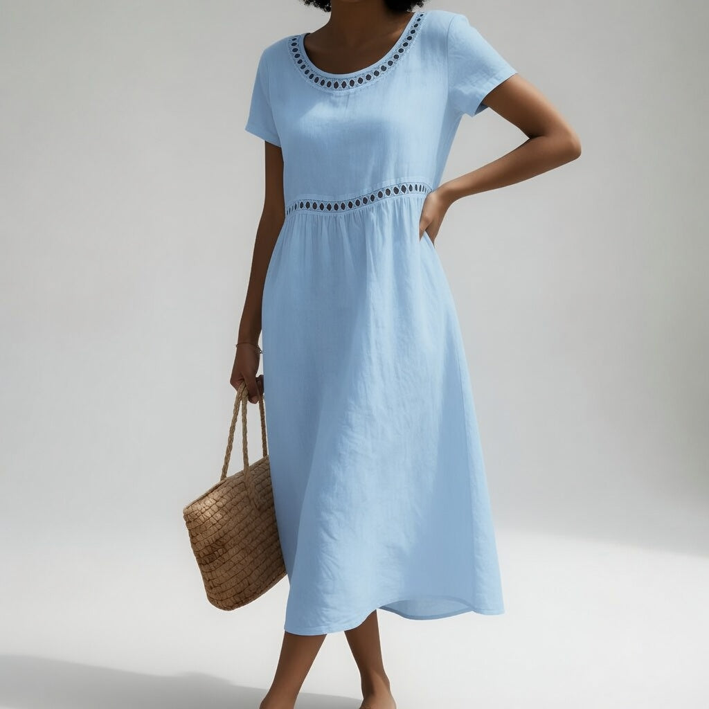 Romina | Easy Embroidered Dress