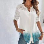 Sofia | Casual Lace Printed Blouse