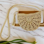 Tiana | Handmade Straw Shoulder Bag