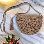 Tiana | Handmade Straw Shoulder Bag