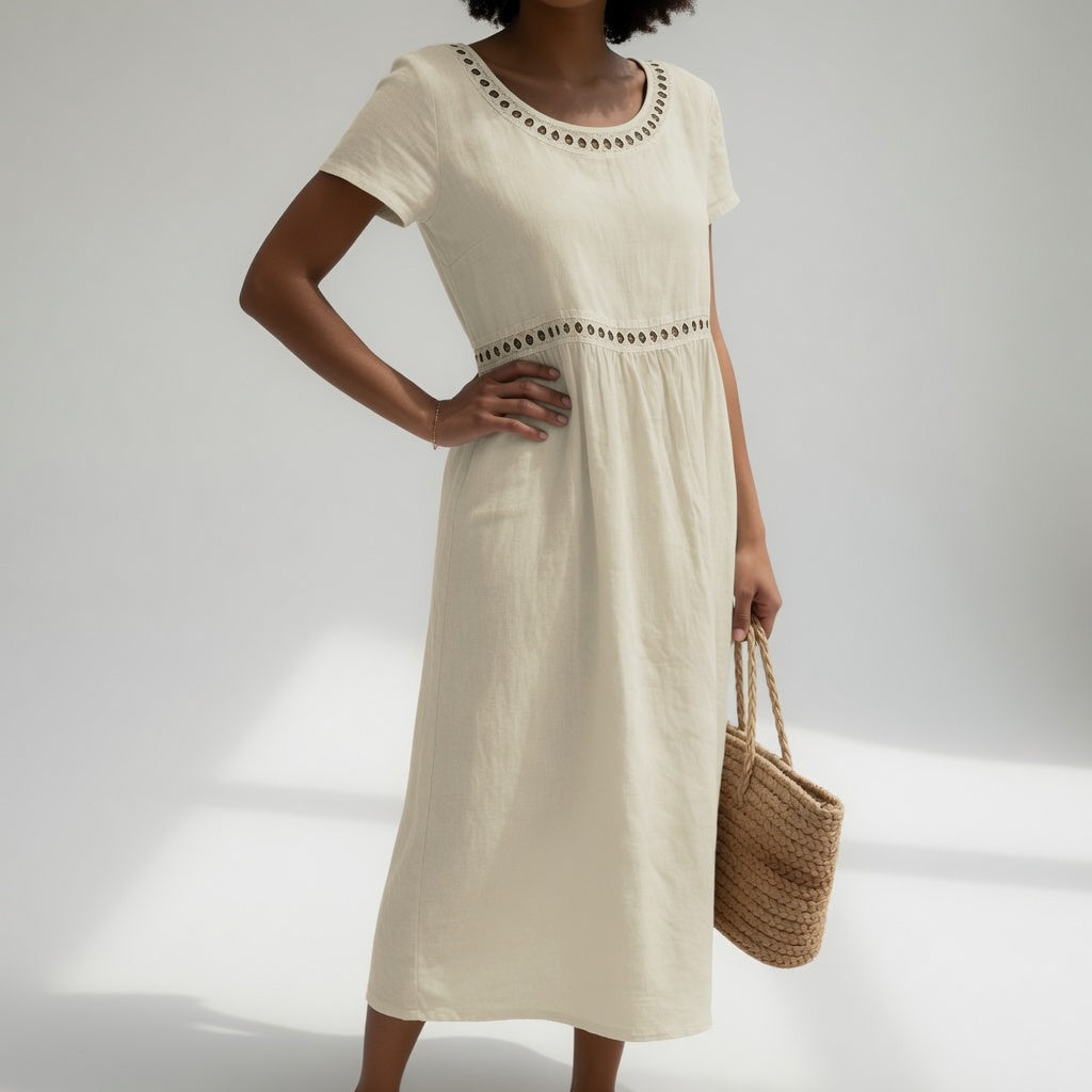 Romina | Easy Embroidered Dress