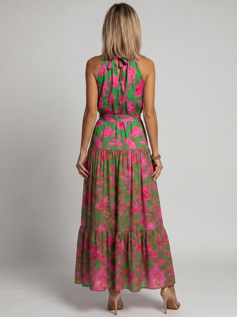 Charlotte | Draped Halter Midi Dress