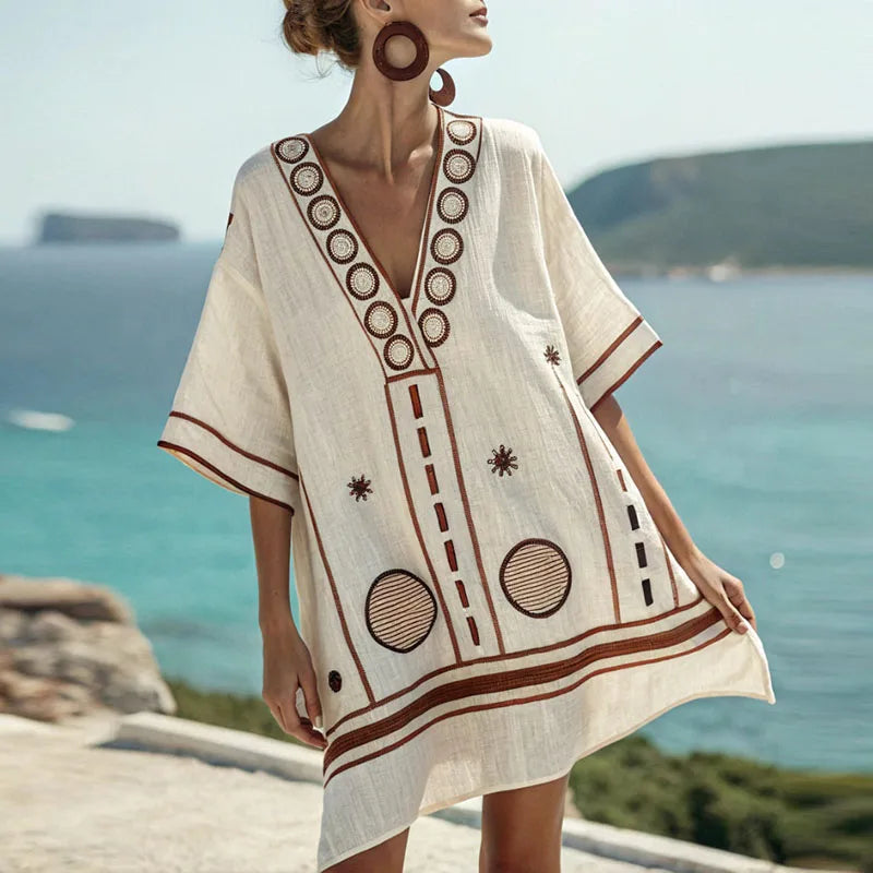 Alina - Elegant and Comfortable Beach Dress for Warm Days