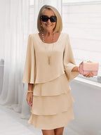 Vivienne - Elegant Comfort Ruffle Dress