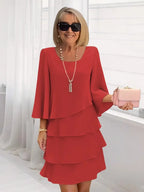 Vivienne - Elegant Comfort Ruffle Dress