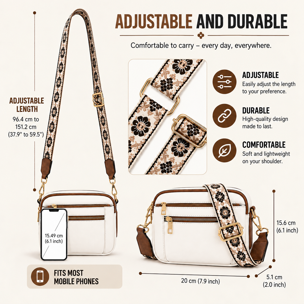 Violet | Adjustable Shoulder Bag