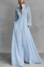 Valerie | Flowing Button-Front Maxi Dress