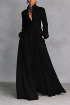 Valerie | Flowing Button-Front Maxi Dress