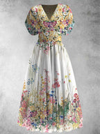 Georgia | Short Sleeve Floral Maxi Dress
