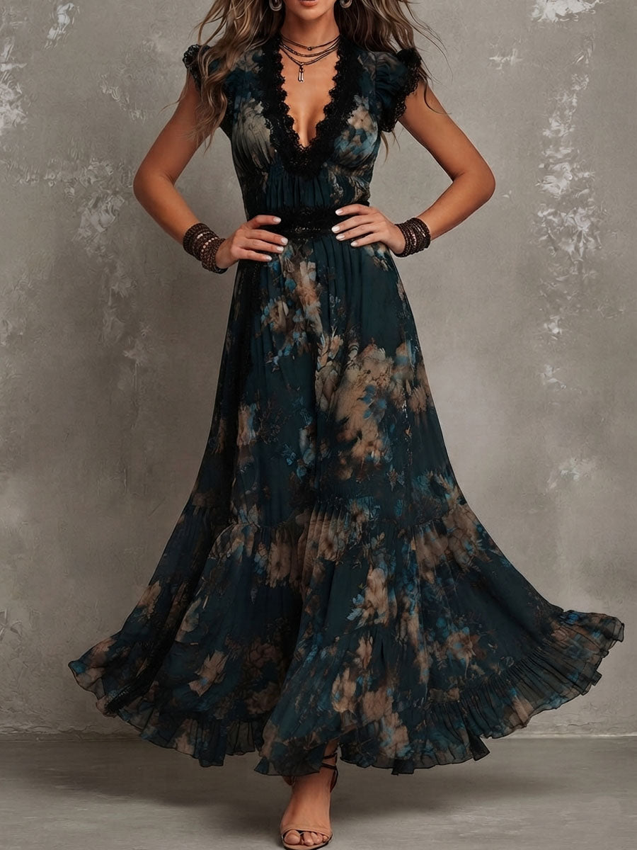 Rosalie | Elegant Floral Maxi Dress
