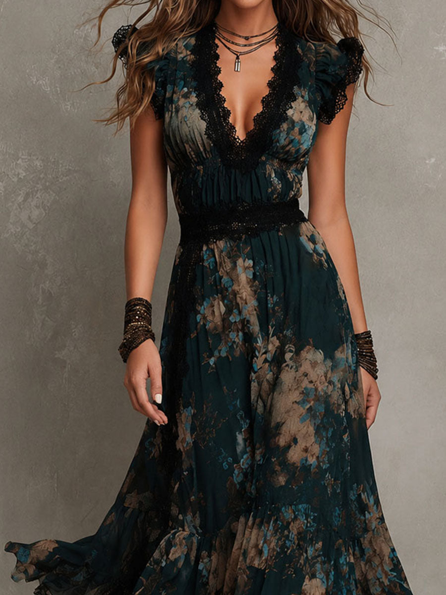 Rosalie | Elegant Floral Maxi Dress