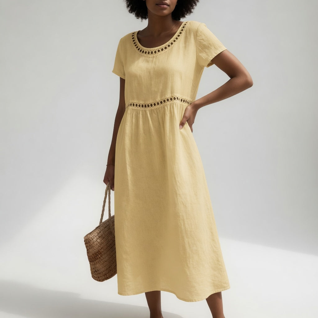 Romina | Easy Embroidered Dress