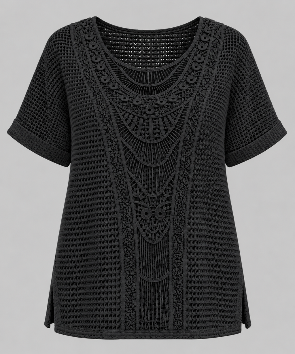 Marlie | Lace-Trim Blouse