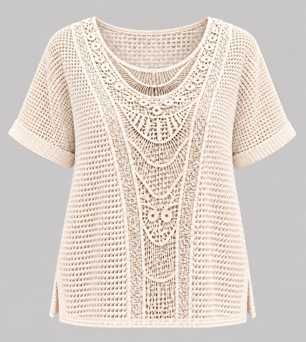 Marlie | Lace-Trim Blouse