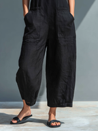 Gracie | Sleeveless Linen-Look Jumpsuit