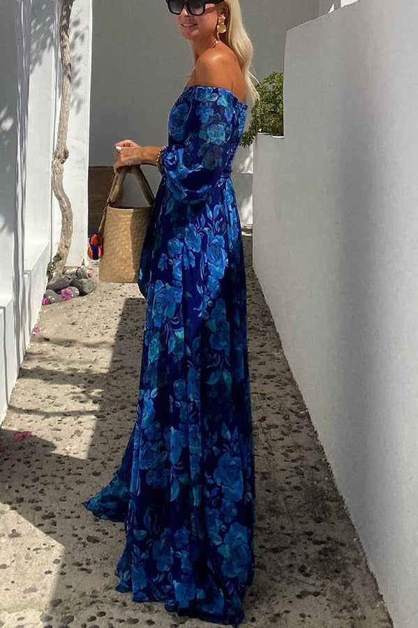 Francesca | Floral Off-Shoulder Maxi Dress