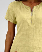 Abbey | Zipper Cotton Dress