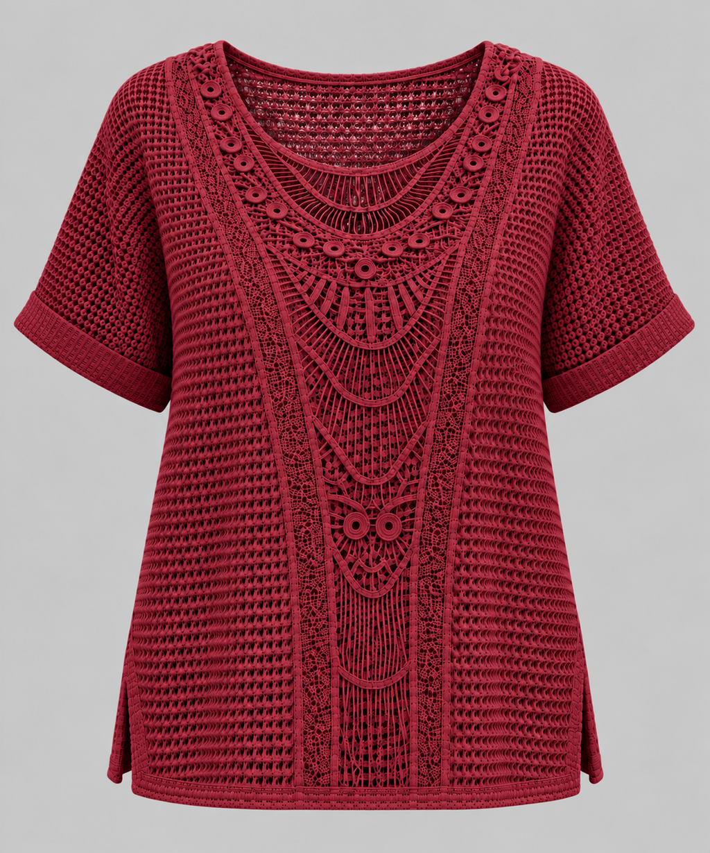 Marlie | Lace-Trim Blouse