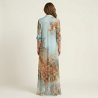 Loretta | Silk Maxi Shirt Dress