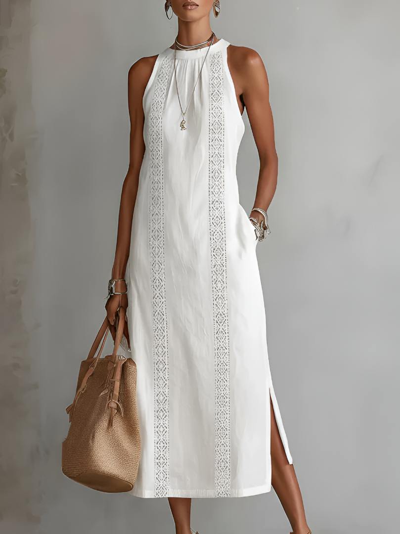 Lucinda | Elegant Embroidered Midi Dress