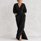 Sophie | Flowing Wrap Maxi Dress