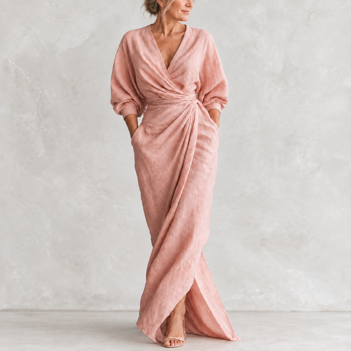 Sophie | Flowing Wrap Maxi Dress