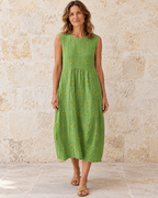 Wendy | Textured Sleeveless Midi Dress