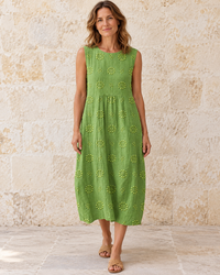 Wendy | Textured Sleeveless Midi Dress