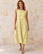 Wendy | Textured Sleeveless Midi Dress