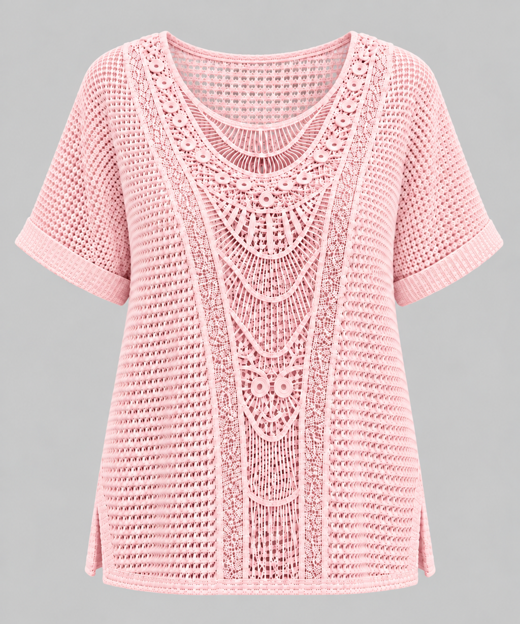 Marlie | Lace-Trim Blouse