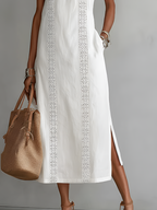 Lucinda | Elegant Embroidered Midi Dress