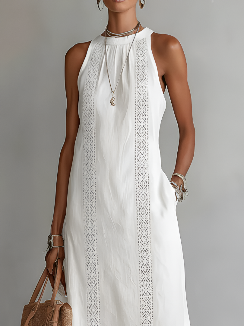 Lucinda | Elegant Embroidered Midi Dress