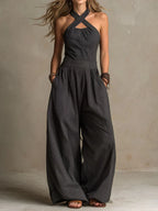 Jodie | Elegant Jumpsuit With A Wrap Collar