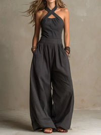 Jodie | Elegant Jumpsuit With A Wrap Collar