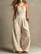 Jodie | Elegant Jumpsuit With A Wrap Collar