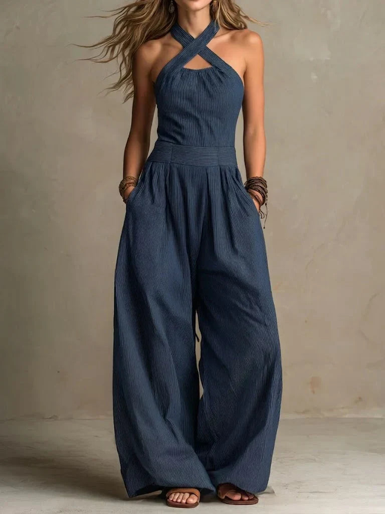 Jodie | Elegant Jumpsuit With A Wrap Collar