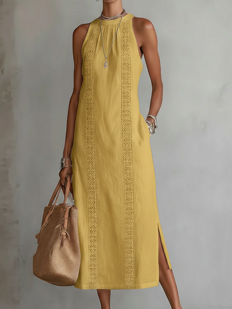 Lucinda | Elegant Embroidered Midi Dress