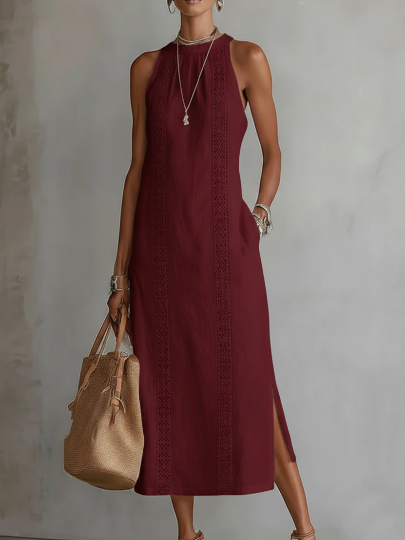 Lucinda | Elegant Embroidered Midi Dress