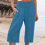 Olivia | Relaxed Cotton Linen Capri Pants