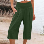 Olivia | Relaxed Cotton Linen Capri Pants