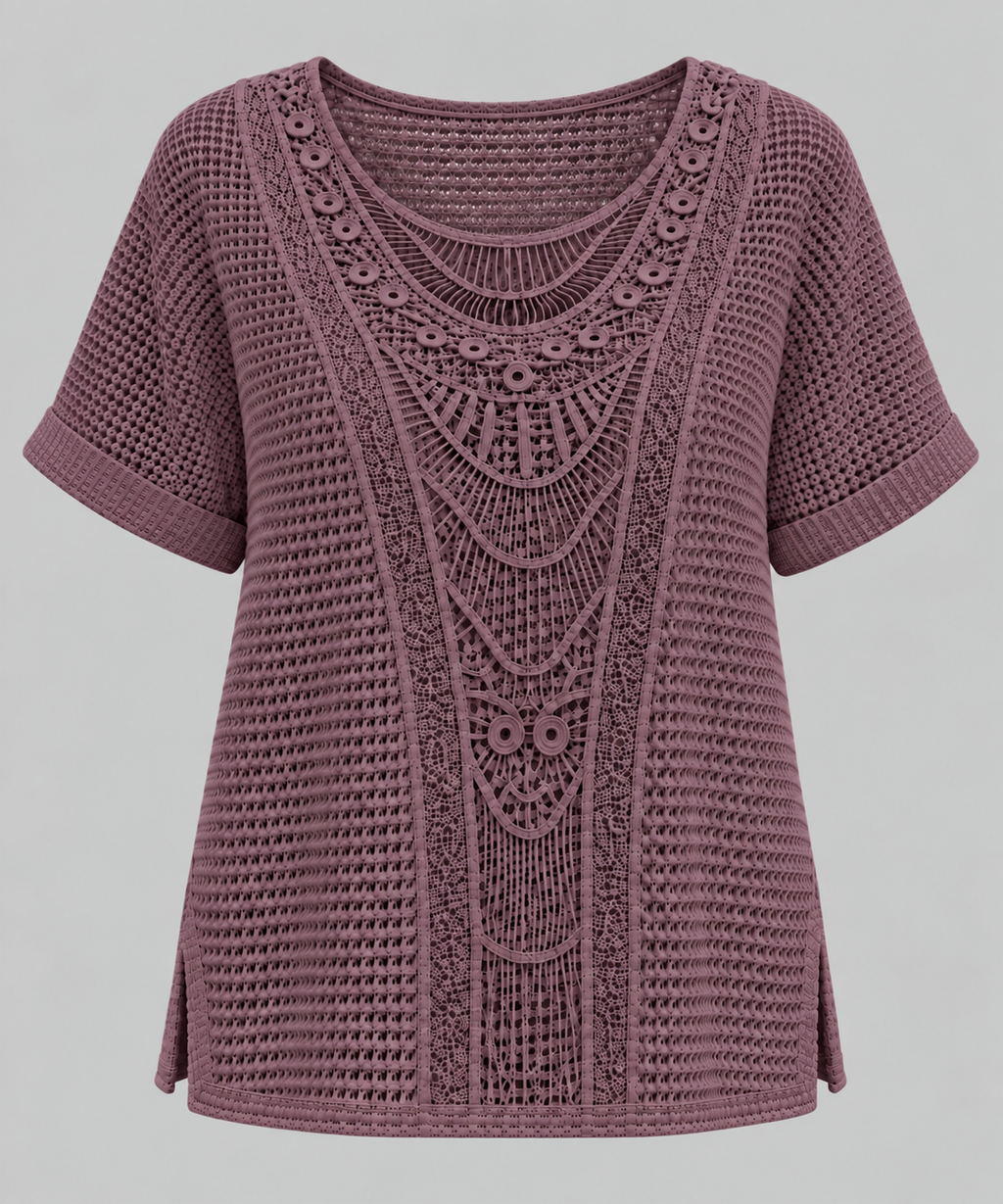 Marlie | Lace-Trim Blouse